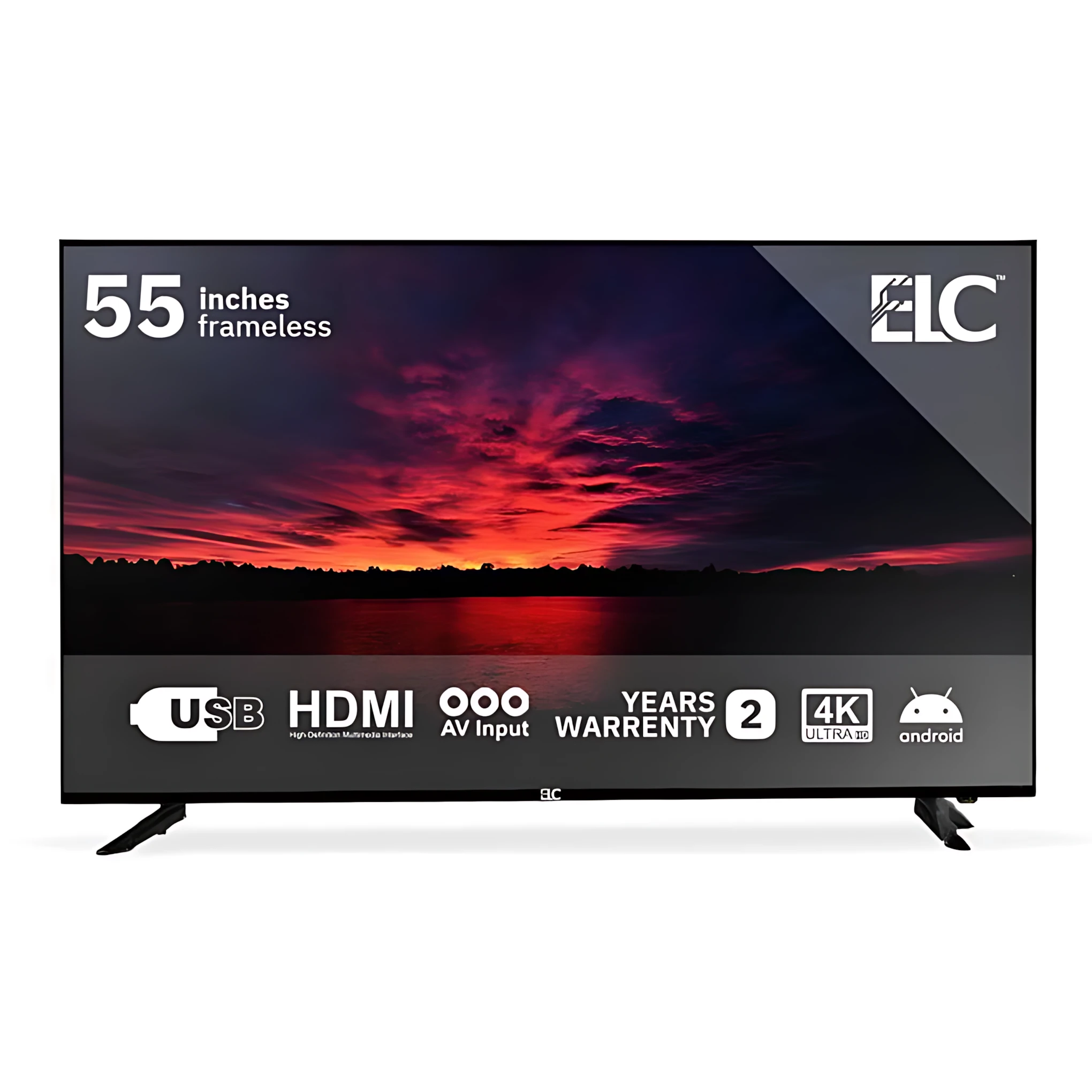 شاشة ال سي، 55 بوصة، بدقة 4K UHD، بدون اطار، رسيفير داخلي، 55Z1TSRV